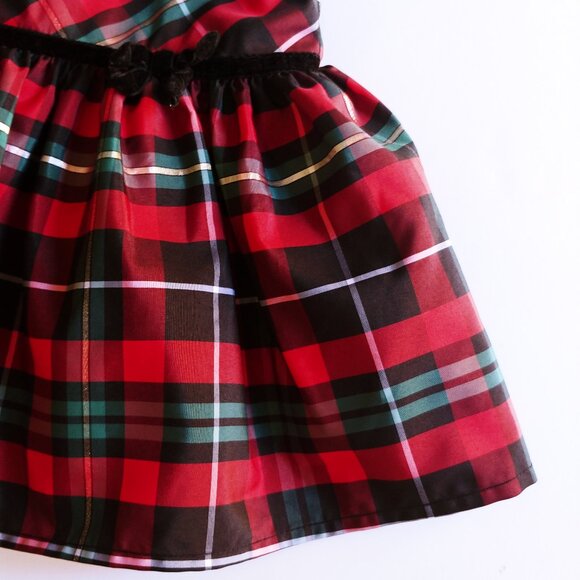 George Festive Tartan Plaid Dress 3-6 Months - Picture 8 of 12